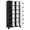 vidaXL Locker Cabinet Anthracite and White 90x40x180 cm Steel