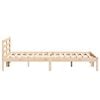 vidaXL Bed Frame Brown 225.5 x 165.5 x 69.5 cm Solid Pine Wood