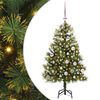 vidaXL Artificial Hinged Christmas Tree with Cones Green 150 cm