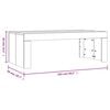 vidaXL Coffee Table Black 102x50x36 cm Engineered Wood