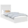 vidaXL Storage Bed with Drawer White 90 x 190 cm Engineered Wood