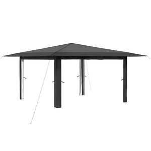 vidaXL Gazebo without Sidewall 4 x 4 m Light Grey and Anthracite