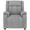 vidaXL Massage Chair Light Grey Fabric