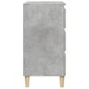 vidaXL Bedside Cabinet Concrete Grey 40x35x70 cm Engineered Wood