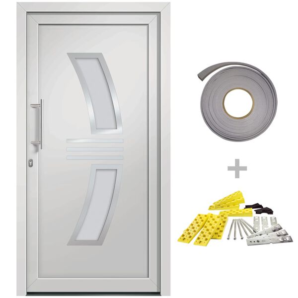 vidaXL Front Door White 88x200 cm