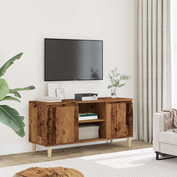 vidaXL TV Cabinet Old Wood 102x35x50 cm Engineered Wood