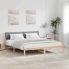 vidaXL Bed frame Brown and light grey 180 x 200 cm Solid pine wood