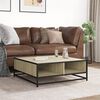 vidaXL Coffee Table Sonoma Oak 80x80x30 cm Engineered Wood and Metal