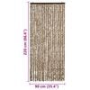 vidaXL Insect Curtain Beige and Brown 90x220 cm Chenille