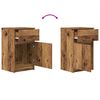 vidaXL Bedside Cabinets 2 pcs Old Wood 39x35x65 cm Engineered Wood