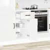 vidaXL Kitchen Base Cabinet Kalmar High Gloss White Engineered Wood