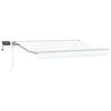 vidaXL Manual Awning Frame with LEDs White 3.5 x 2 m