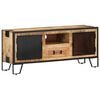 vidaXL TV Cabinet | Natural Mango Wood, Black