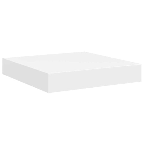 vidaXL Floating Wall Shelf White 23x23.5x3.8 cm MDF