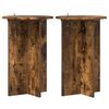 vidaXL Plant Stand 2 pcs Smoked Oak &Oslash;40 x 60 cm Engineered Wood