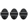 vidaXL Curry Combs 3 pcs Black Steel