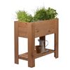 dobar Rectangular Raised Bed with Shelf "Urban" Natural