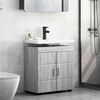 vidaXL Bathroom Cabinet Set TULUM Grey Sonoma 60 x 34 x 63 cm
