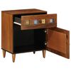 vidaXL Bedside Cabinet Brown 50 x 33 x 60 cm Solid Mango Wood