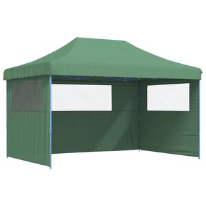 vidaXL Party Tent 440 x 292 x 315 cm Green with Blue Frame