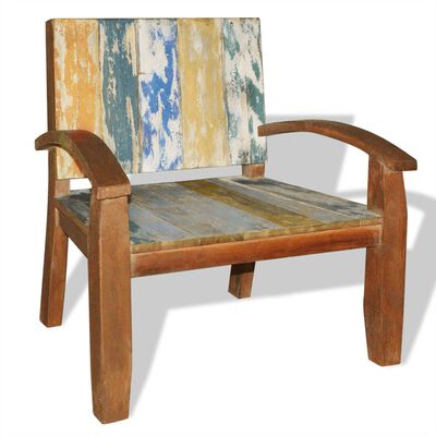 vidaXL Sofa Chair Solid Reclaimed Wood
