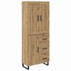 vidaXL Highboard Artisan Oak 69.5 x 34 x 180 cm Engineered Wood