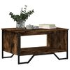 vidaXL Coffee Table Smoked Oak 75x51x40 cm Engineered Wood