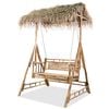 vidaXL Swing Chair | Brown | Bamboo | 202 cm x 135 cm x 99 cm | Durable