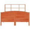 vidaXL Bookcase Bed without Mattress Wax Brown 140x200cm Solid Wood Pine