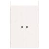 vidaXL Outdoor Kitchen Doors MEPPEL 2 pcs White 50x9x82 cm Solid Wood Pine