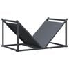 vidaXL Firewood Rack Anthracite 70x43x34.5 cm Cold-rolled steel