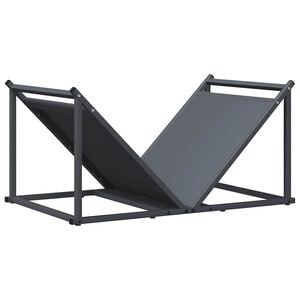 vidaXL Firewood Rack Anthracite 70x43x34.5 cm Cold-rolled steel