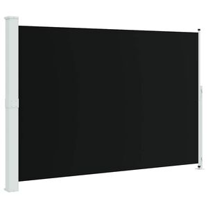 vidaXL Patio Retractable Side Awning 200x300 cm Black