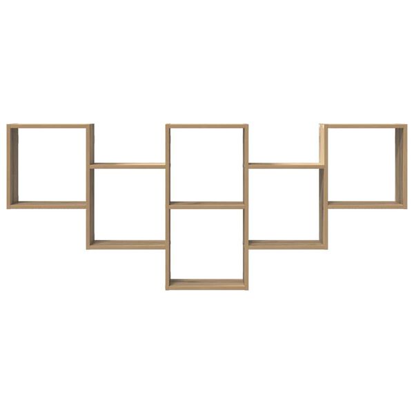 vidaXL Wall Shelf Artisian Oak 159x18x66 cm Engineered Wood