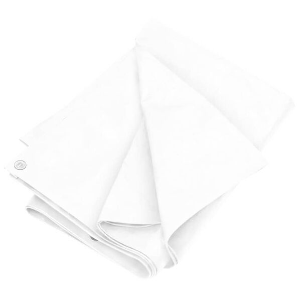 vidaXL Tarpaulin 180 g/m&sup2; 4x8 m White HDPE
