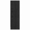 vidaXL Bookshelf Black Oak 80 x 24 x 76 cm Engineered Wood