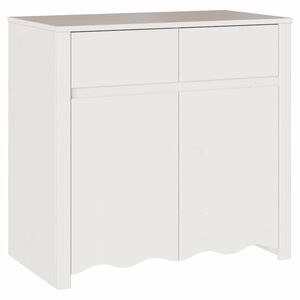 vidaXL Sideboard Drammen White 79 x 43 x 75.5 cm Solid Pine wood