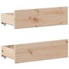 vidaXL Bed Frame without Mattress with Headboard 140x190 cm Solid Wood Pine