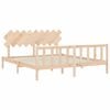 vidaXL Bed Frame without Mattress Super King Size Solid Wood Pine