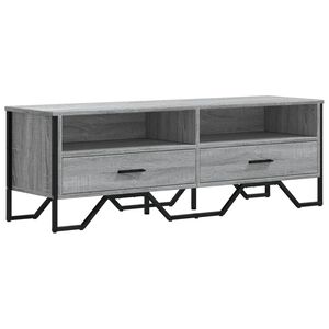 vidaXL TV Cabinet Grey Sonoma 122x34x41 cm Engineered Wood