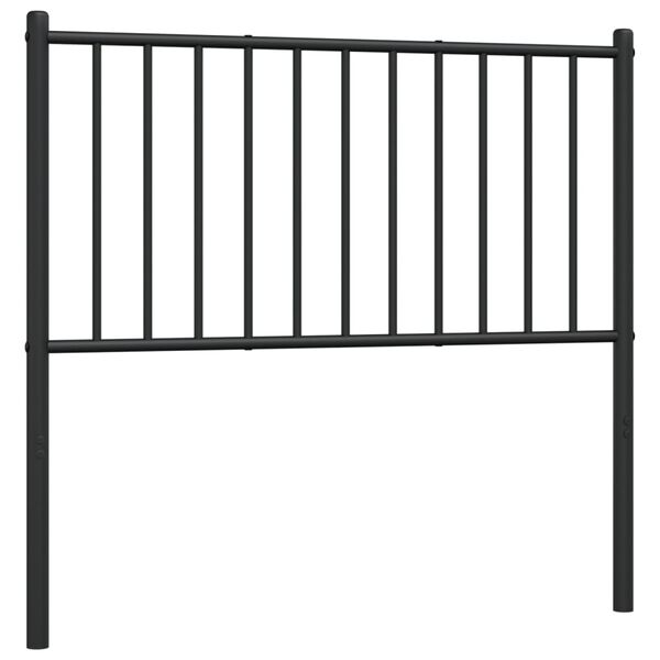 vidaXL Metal Replace Headboard Black 90 cm