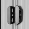 vidaXL Garden Shed Grey Metal