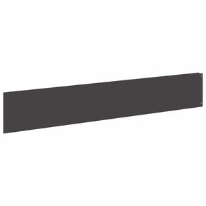 vidaXL Lawn Edging 20 pcs 100 x 18 cm Steel Black