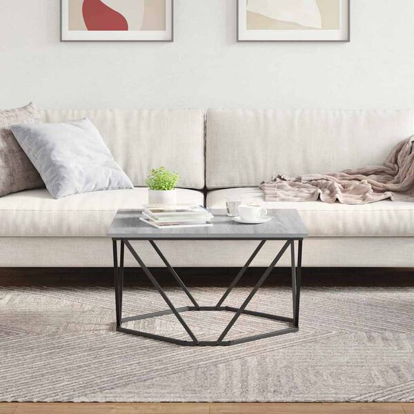 vidaXL Coffee Table Grey Sonoma 80 x 80 x 45 cm