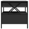 vidaXL Coffee Table with Infinity LED Black 50x50x51 cm