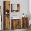 vidaXL Bathroom Furniture Set 4 pcs Old Wood Engineered wood & Metal