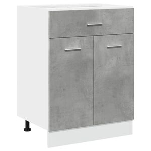 vidaXL Drawer Bottom Cabinet Lyon Concrete Grey 60x46x81.5 cm Engineered Wood