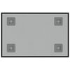 vidaXL Wall-mounted Magnetic Board Black 30x20 cm Tempered Glass