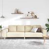 vidaXL Sofa Set Cream Fabric