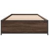 vidaXL Bed Frame without Mattress Brown Oak 100x200 cm
